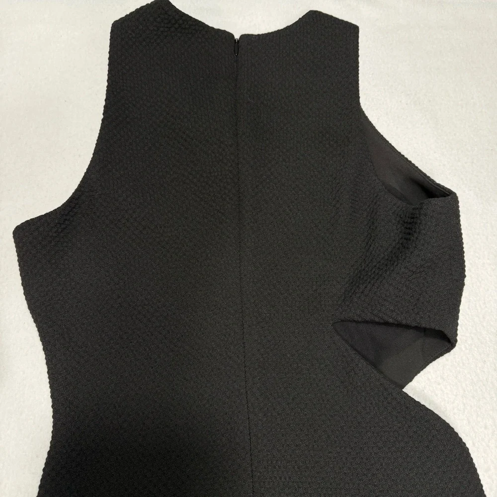 Elizabeth and James Giulia Black Midi Bodycon Cut Out Dress Size 4 #2174 - Picture 7 of 12